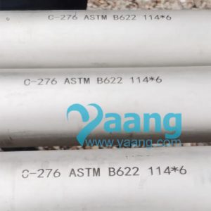 ASTM B622 Hastelloy C276 Seamless Pipe 114*6 Length=6M
